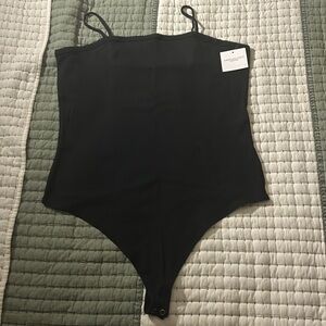 American Eagle Sleeveless Lace-Trim Bodysuit